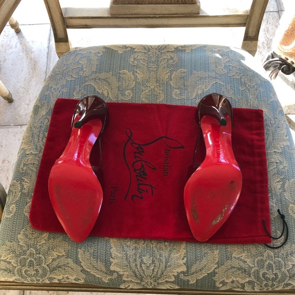 SOLD.  Christian Louboutin Red Patent Leather - Picture 5 of 5
